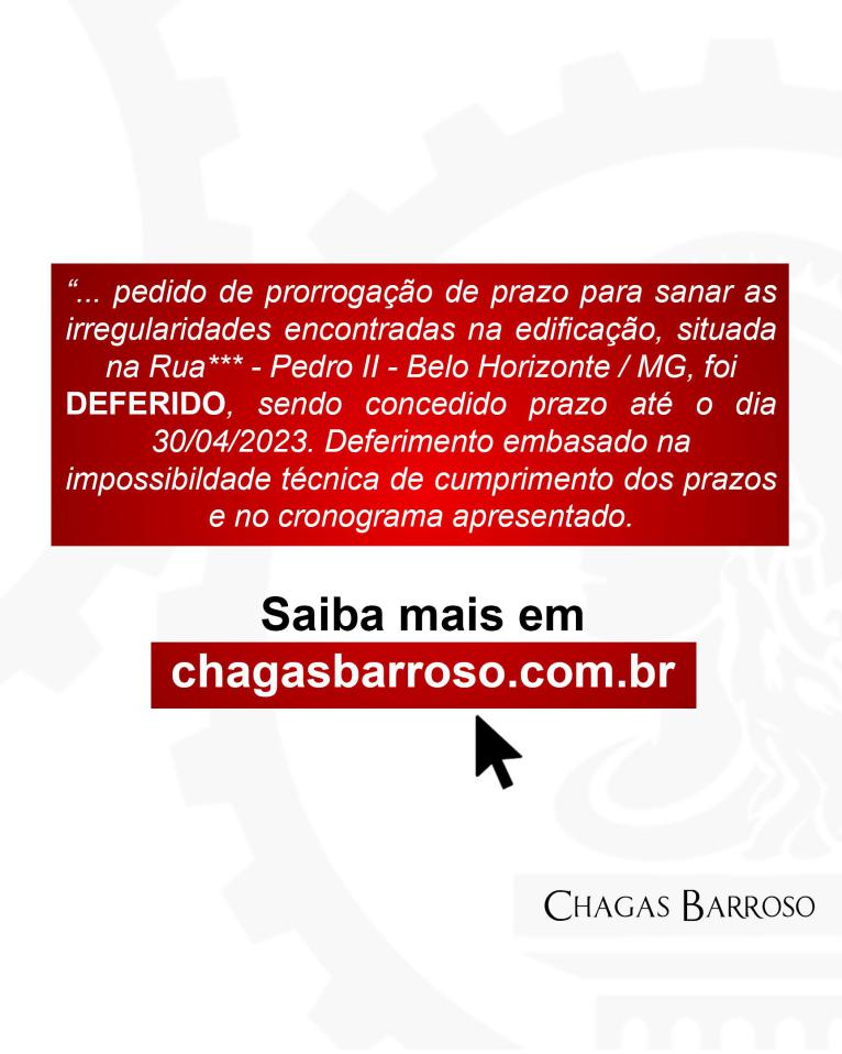 2ª PRORROGAÇÃO DE PRAZO COND. RESIDENCIAL - PEDRO II - BH