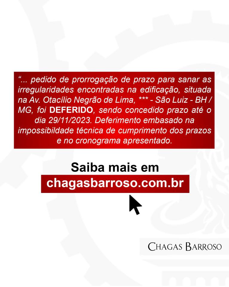 PRORROGAÇÃO DE PRAZO BAR - RESTAURANTE - PAMPULHA - BH
