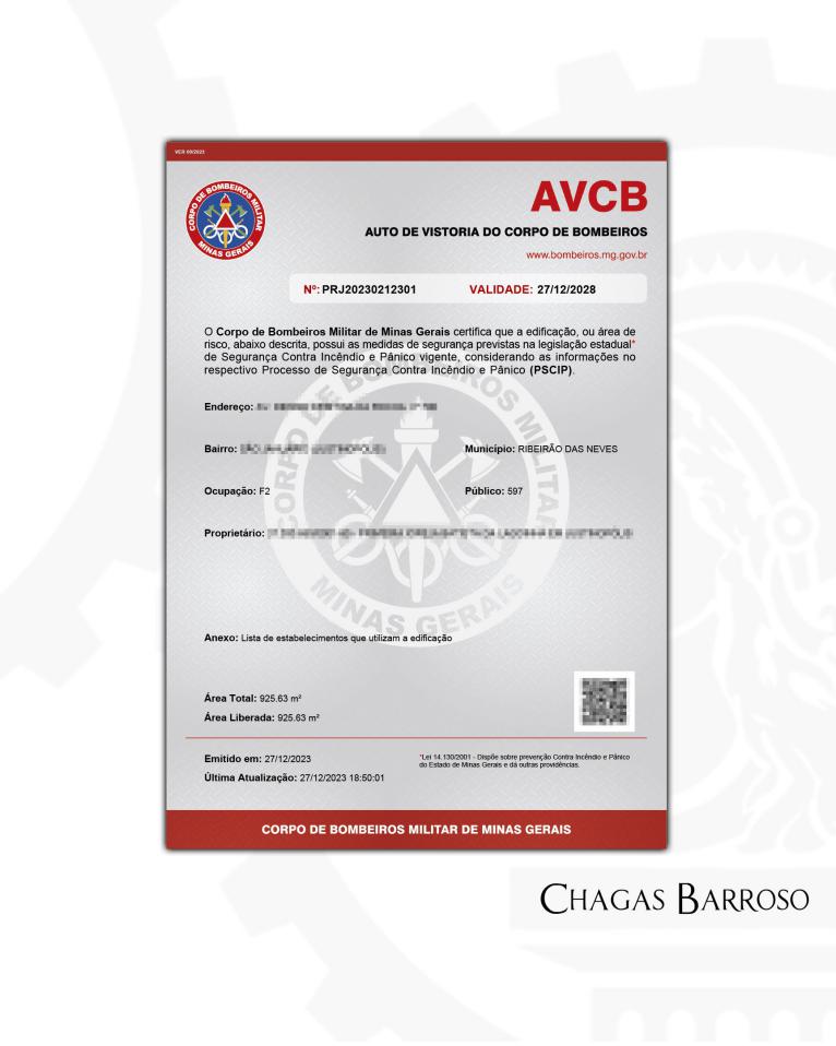 APROVAÇÃO DE PROJETO & LIBERAÇÃO DE AVCB IGREJA - RIBEIRÃO DAS NEVES - MG-2023-12-28-1