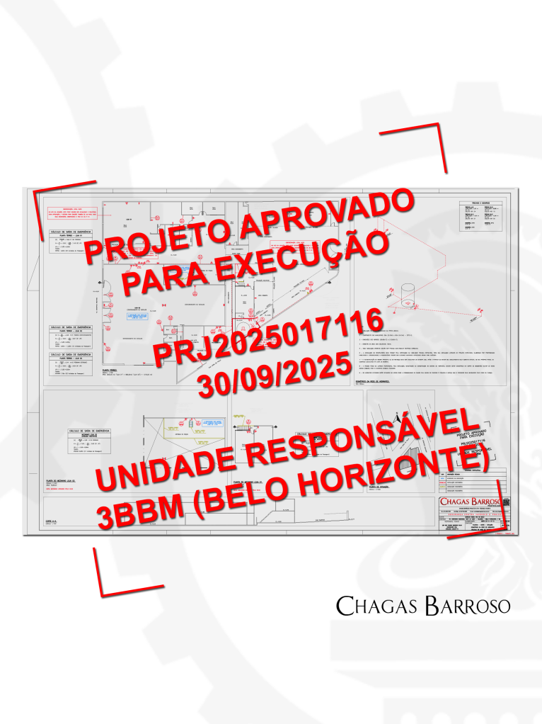 ATUALIZAÇÃO & APROVAÇÃO DE PROJETO CONTRA  INCÊNDIO (PSCIP) - GALPÕES COMERCIAIS - SILVEIRA - BH - ENGENHEIRO LEVI DAS CHAGAS BARROSO FILHO