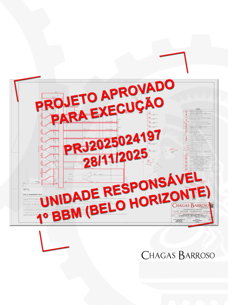 ATUALIZAÇÃO & APROVAÇÃO DE PROJETO CONTRA  INCÊNDIO (PSCIP) - PRÉDIO COMERCIAL - SANTA EIFIGÊNIA - BH - ENGENHEIRO - LEVI DAS CHAGAS BARROSO FILHO