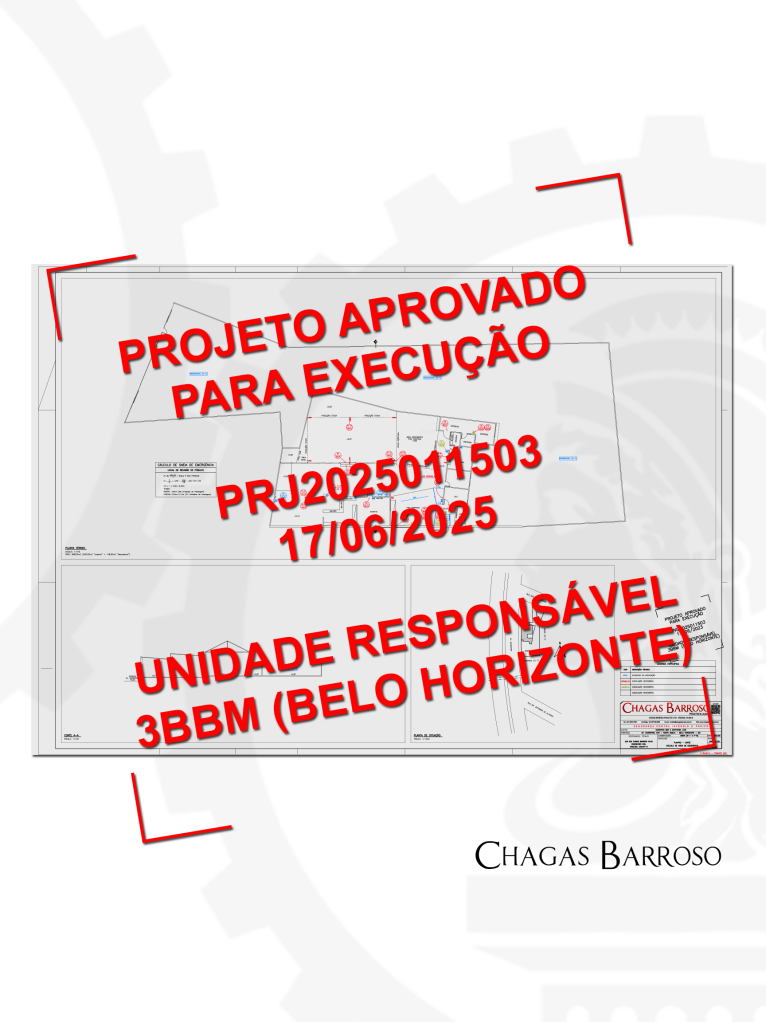 ATUALIZAÇÃO & APROVAÇÃO DE PROJETO CONTRA INCÊNDIO (PSCIP) BAR E ESPETARIA - BH - MG - ENGENHEIRO LEVI DAS CHAGAS BARROSO FILHO