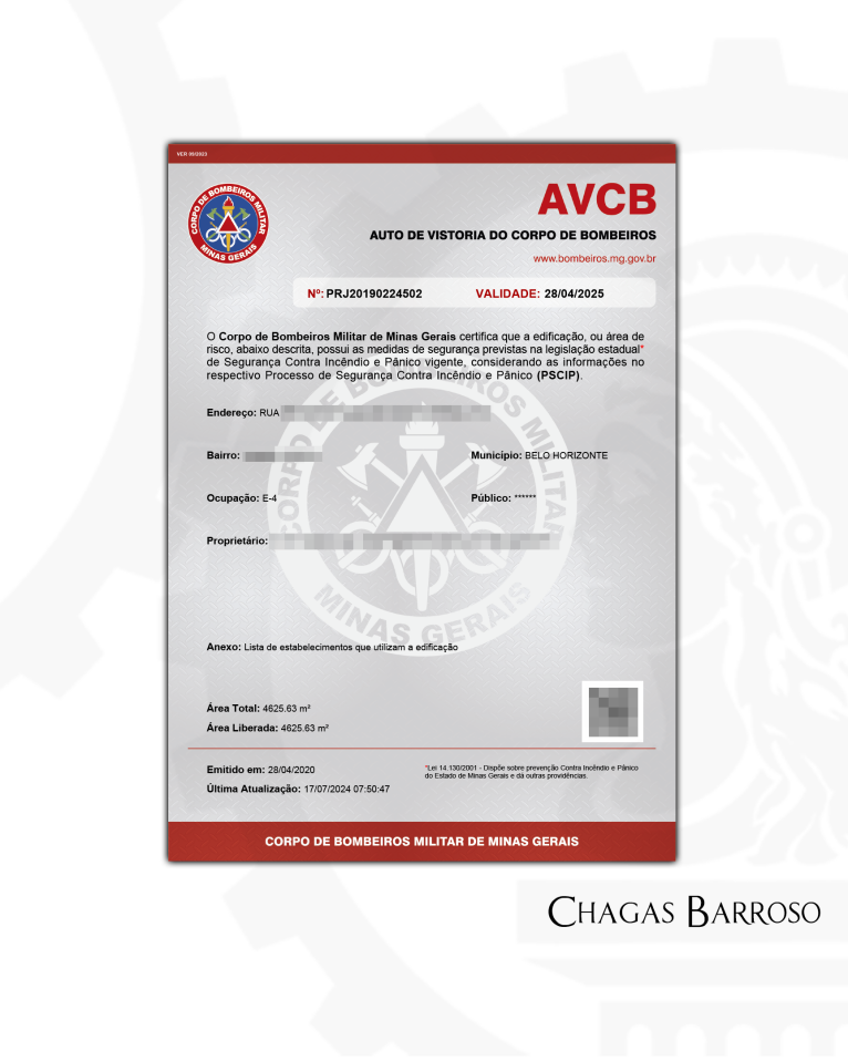 ATUALIZAÇÃO DE ENDEREÇO NO AVCB SERVIÇO SOCIAL - BELO HORIZONTE - MG