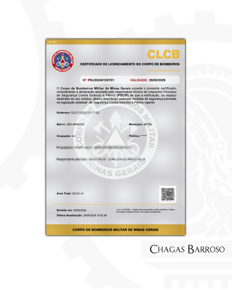 ELABORAÇÃO DE PROJETO (PTD) & LIBERAÇÃO DE CLCB SÃO MARCOS - BETIM - MG