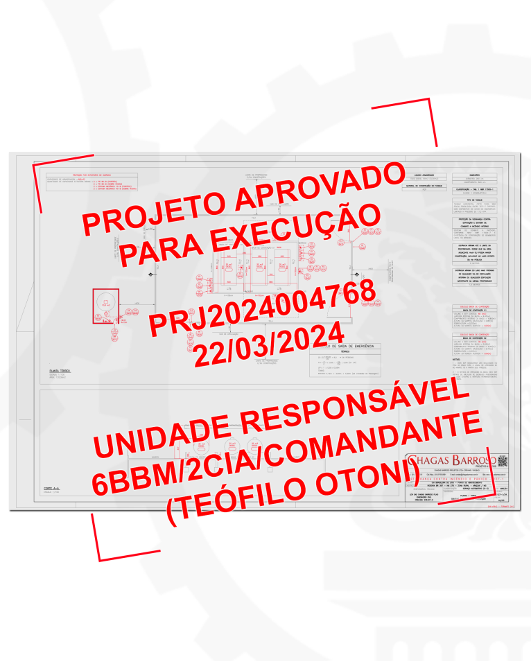 ELABORAÇÃO E APROVAÇÃO DE PSCIP - POSTO DE ABASTECIMENTO - ARAÇUAÍ - MG