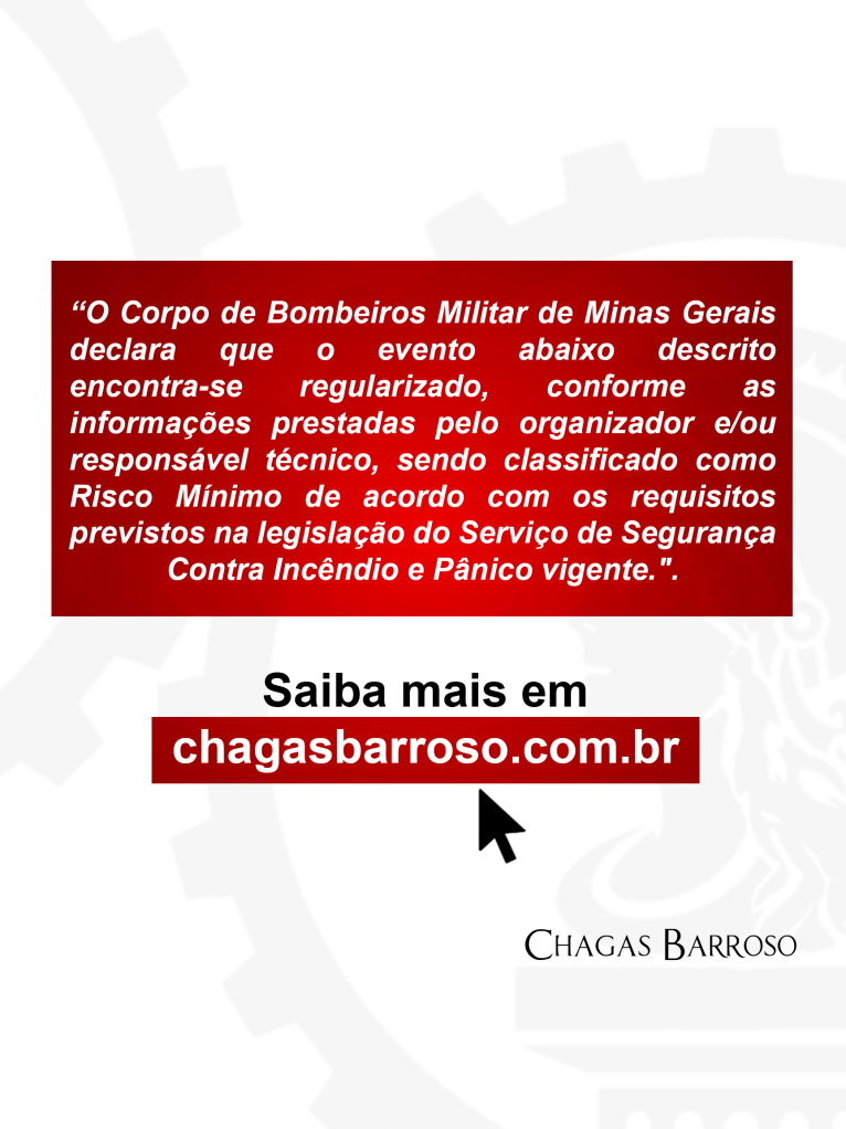 EVENTO TEMPORÁRIO DE RISCO MÍNIMO - 1000 PESSOAS - LAGOA SANTA - MG - ENGENHEIRO LEVI DAS CHAGAS BARROSO FILHO