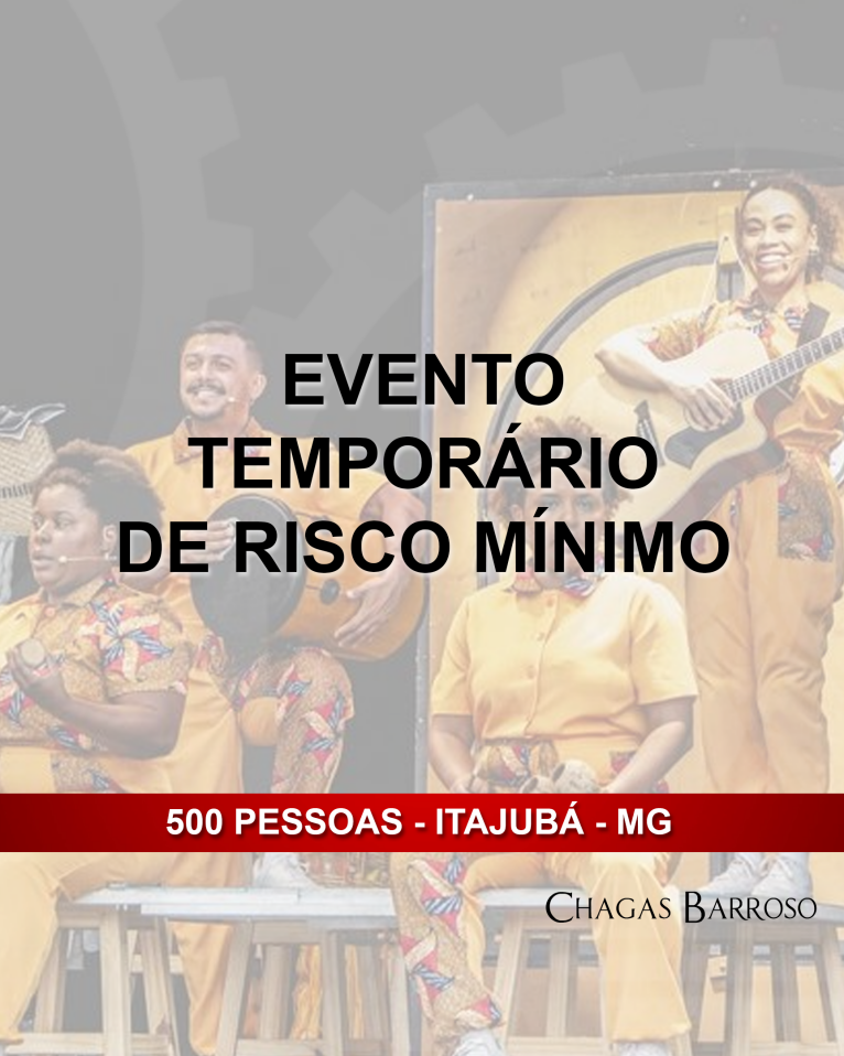 LAUDO TÉCNICO EVENTO TEMPORÁRIO DE RISCO BAIXO - 500 PESSOAS - SANTA TEREZA - BH