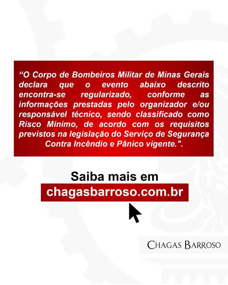 LAUDO TÉCNICO EVENTO TEMPORÁRIO DE RISCO BAIXO - 500 PESSOAS - SANTA TEREZA - BH