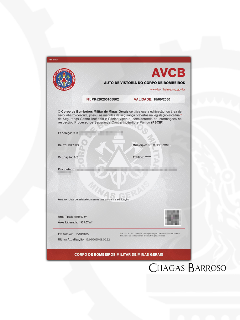 INSPEÇÃO ATUALIZAÇÃO DE PSCIP LAUDO & RENOVAÇÃO DE AVCB CONDOMÍNIO RESIDENCIAL - BURITIS - BH - ENGENHEIRO LEVI DAS CHAGAS BARROSO FILHO