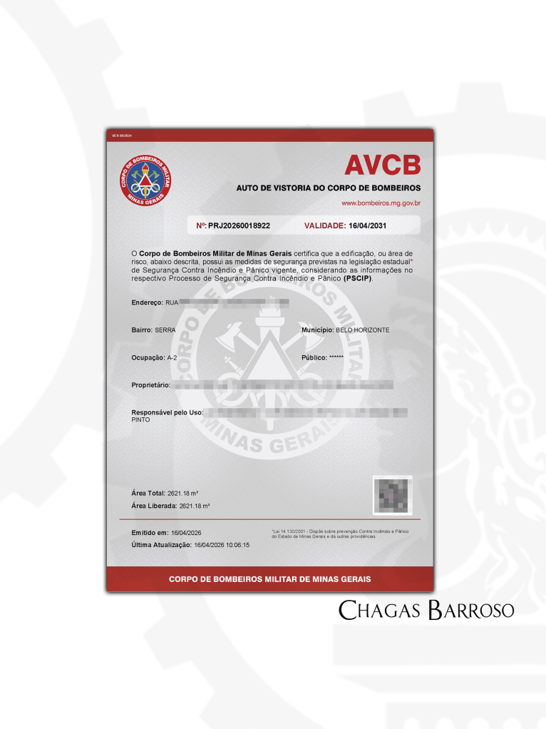 INSPEÇÃO ATUALIZAÇÃO DE PSCIP LAUDO & RENOVAÇÃO DE AVCB CONDOMÍNIO RESIDENCIAL - SERRA - BH - ENGENHEIRO - LEVI DAS CHAGAS BARROSO FILHO