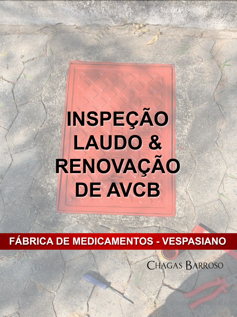INSPEÇÃO LAUDO & RENOVAÇÃO DE AVCB - FÁBRICA DE MEDICAMENTOS - VESPASIANO - ENGENHEIRO LEVI DAS CHAGAS BARROSO FILHO