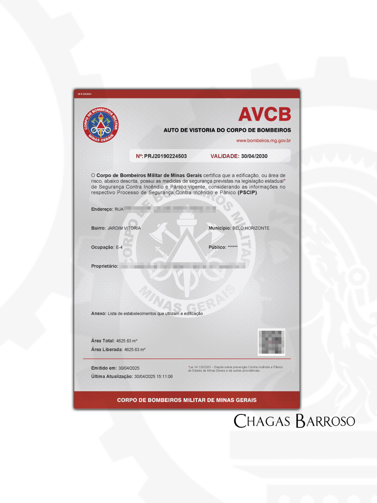 INSPEÇÃO LAUDO & RENOVAÇÃO DE AVCB - SERVIÇO SOCIAL - JARDIM VITÓRIA - BH - ENGENHEIRO LEVI DAS CHAGAS BARROSO FILHO