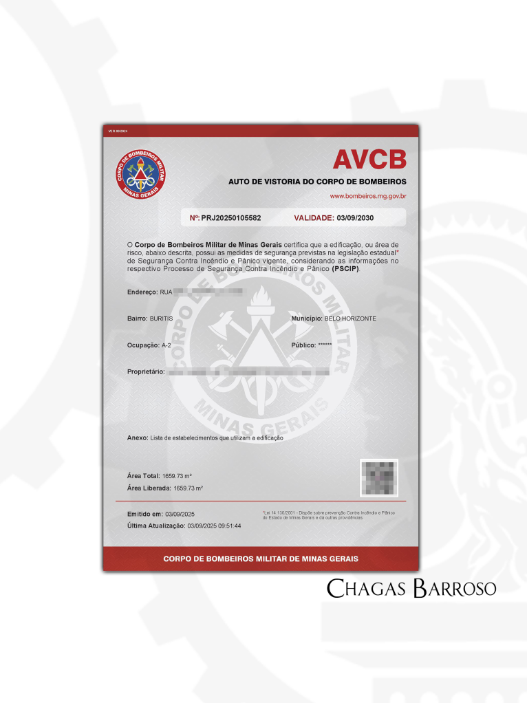 INSPEÇÃO LAUDO & RENOVAÇÃO DE AVCB CONDOMÍNIO RESIDENCIAL - BURITIS - BH - MG - ENGENHEIRO LEVI DAS CHAGAS BARROSO FILHO