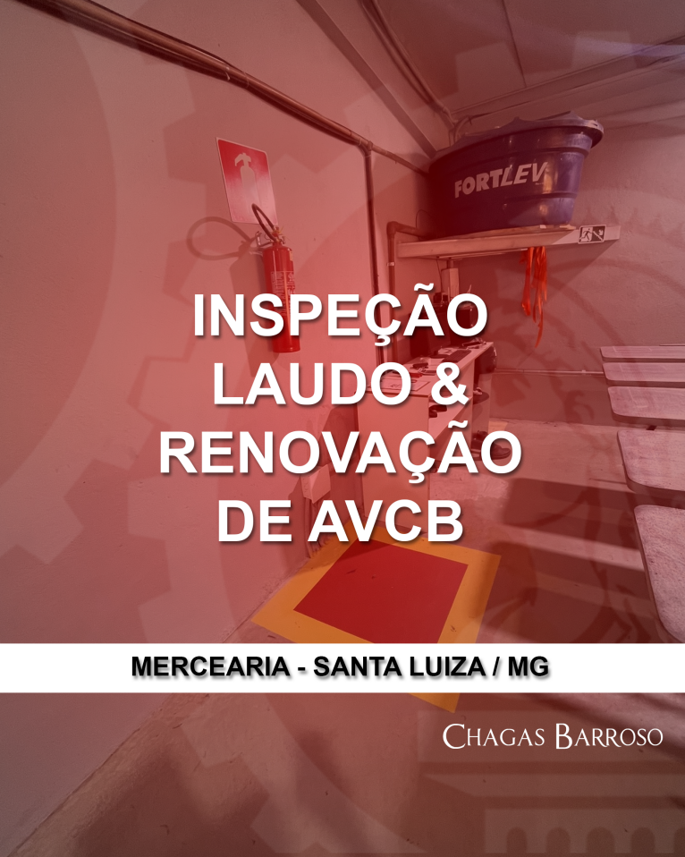 INSPEÇÃO LAUDO & RENOVAÇÃO DE AVCB MERCEARIA - SANTA LUIZA - MG - ENGENHEIRO LEVI DAS CHAGAS BARROSO FILHO