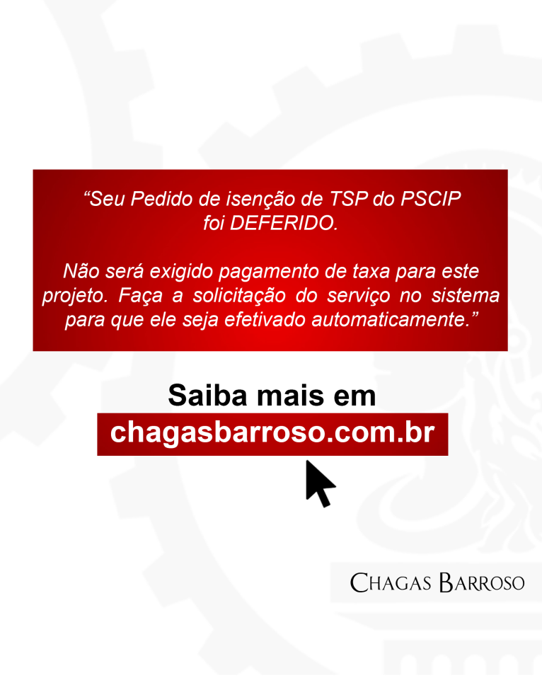 ISENÇÃO DE TAXA - IGREJA - CONTAGEM - MG - ENGENHEIRO LEVI DAS CHAGAS BARROSO FILHO