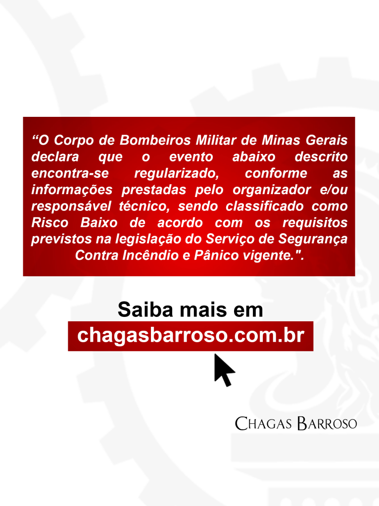 LAUDO TÉCNICO EVENTO TEMPORÁRIO DE RISCO BAIXO - 1500 PESSOAS - TEÓFILO OTONI - -ENGENHEIRO LEVI DAS CHAGAS BARROSO FILHO
