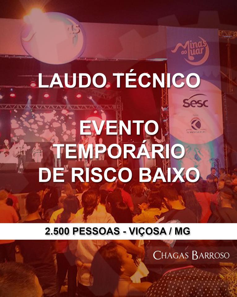 LAUDO TÉCNICO EVENTO TEMPORÁRIO DE RISCO BAIXO - VIÇOSA - MG