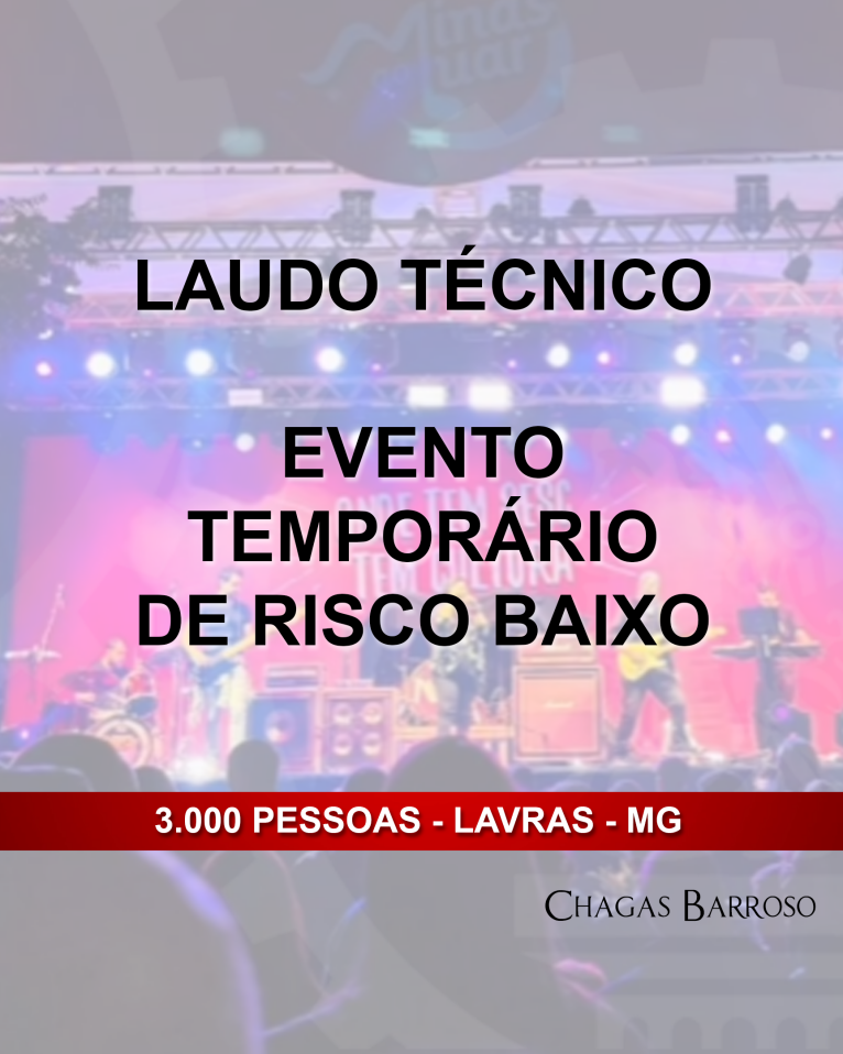 LAUDO TÉCNICO EVENTO TEMPORÁRIO DE RISCO BAIXO