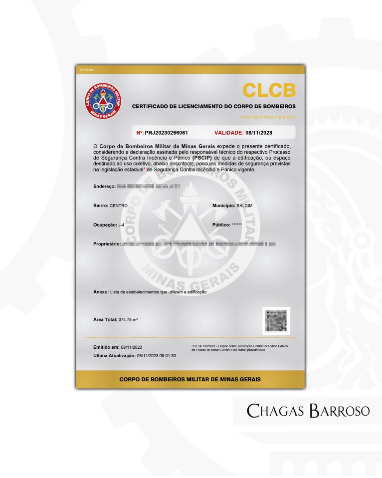 LIBERAÇÃO DE CLCB - GALPÃO - CENTRO - BALDIM - MG