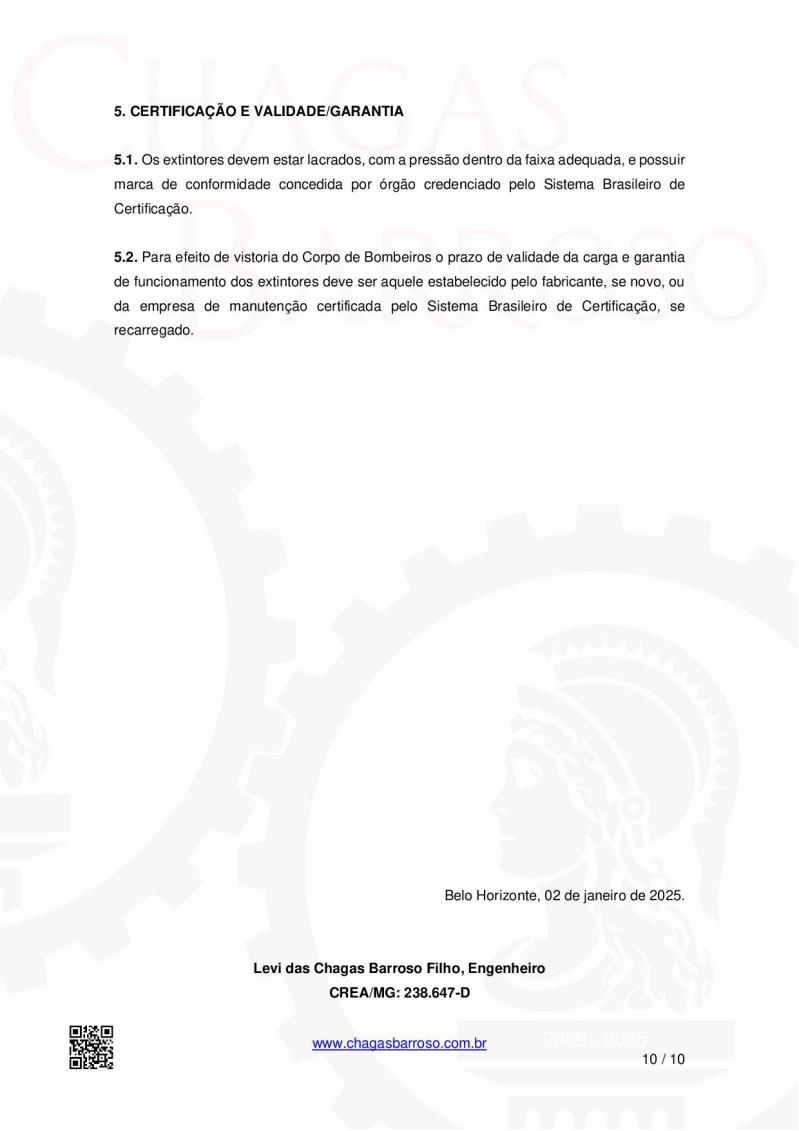 MANUAL TÉCNICO DE INSTALAÇÃO DE EXTINTORES - 2025