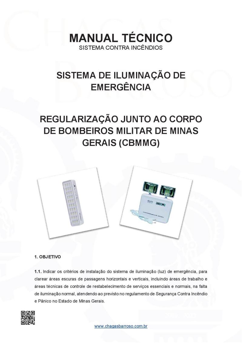 MANUAL TÉCNICO DE INSTALAÇÃO DE LUMINÁRIAS DE EMERGÊNCIA - 2023
