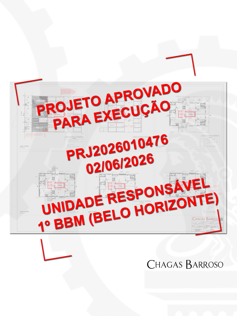 PROJETO CONTRA INCÊNDIO (PSCIP) ELABORAÇÃO e APROVAÇÃO - RESIDENCIAL - SANTA EFIGÊNIA - BH - ENGENHEIRO - LEVI DAS CHAGAS BARROSO FILHO