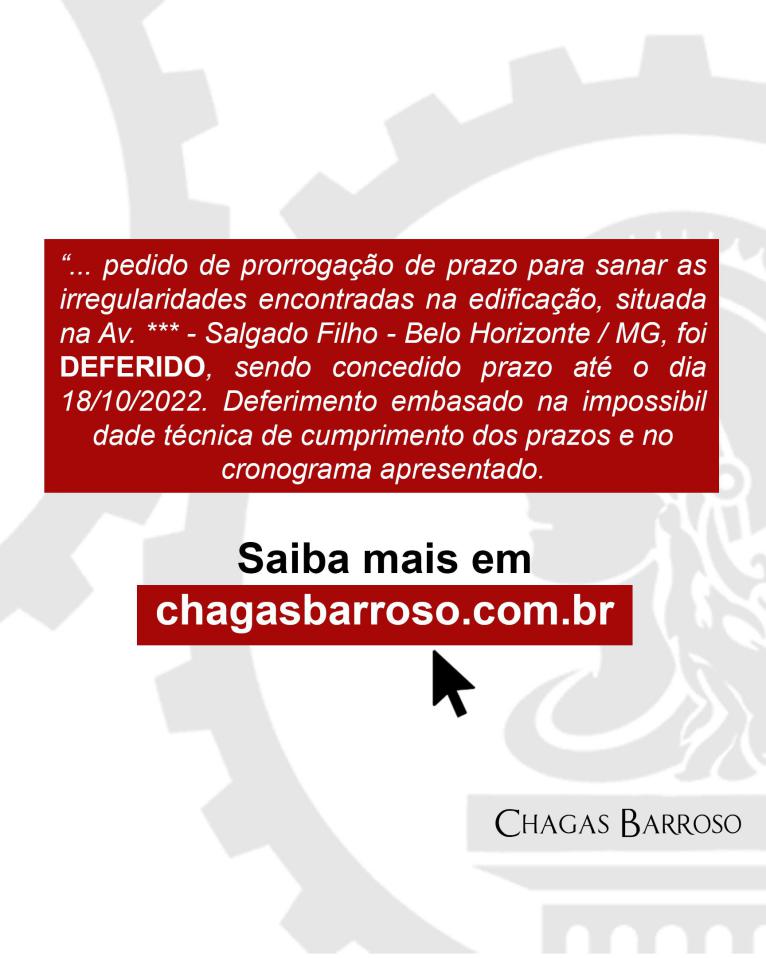 PRORROGAÇÃO DE PRAZO CASA DE SHOWS - SALGADO FILHO - BH