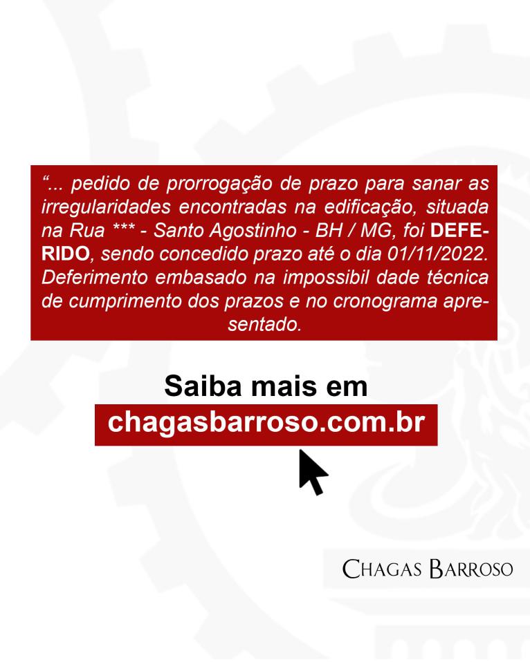 PRORROGAÇÃO DE PRAZO CONDOMÍNIO COMERCIAL - BH