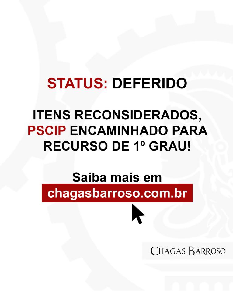 RECONSIDERAÇÃO DE ATO APÓS NOTIFICAÇÃO DE PROJETO HOSPITAL SÃO LOURENÇO - MG